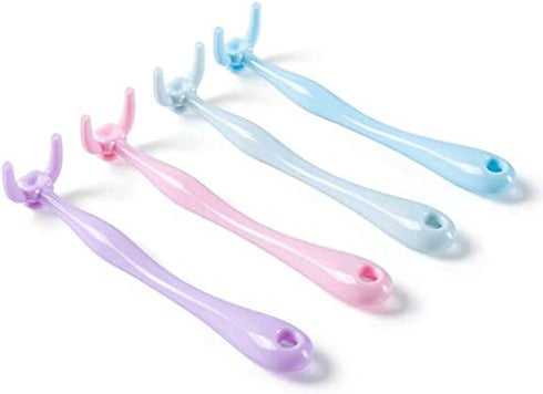 YaPoola Colorful Design Dental Floss Handle 3 Counts for Adults and Kids Teeth Cleaning Interdental Brush Unflavored Floss Picks floas Holder Reusable Flosser