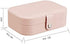 LATIT Small Jewelry Box for Women Girls,Portable Travel Mini Jewelry Organizer Box PU Leather Travel Jewelry Organizer Case Jewelry Holder Display for Ring Earrings Necklace Bracelet Bangle/Pink