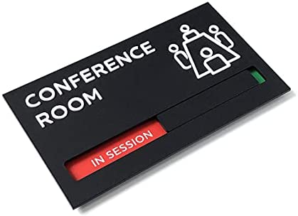 Kubik Letters Conference Room Sign - Do Not Disturb Sign - Meeting in Progress Door Sign - Office Sign - Sign Out - Office Door Sign - Door Signs for Office - Occupied Sign - Do Not Disturb Door Sign