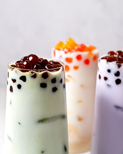 J WAY BOBA NOW Authentic Instant Tapioca Boba Pearls for Milk Tea, Smoothies and Desserts, Brown Sugar Flavor ( Ready in Just 20 Seconds ) - 5 Servings