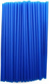 ADMIRING 10 Inch Plastic Drinking Straw 250 Pcs (10 Inch x 0.28 Inch) (Blue)