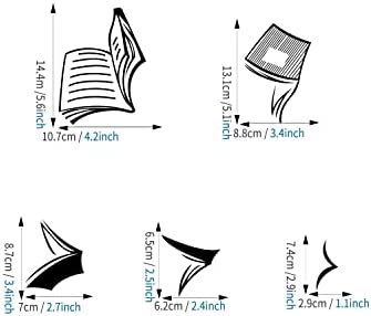 ADECALS Open Book Wall Sticker Reading Book Wall Art (Book)