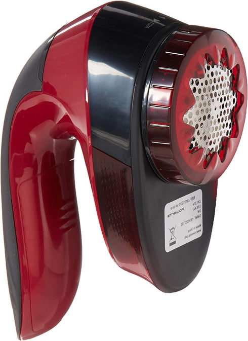 Rowenta Portable Lint Remover Shaver with Adjustable Shave Height, Fabric Defuzzer, Travel-Sized, Red
