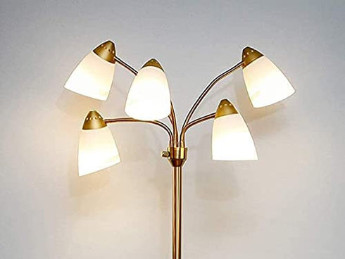 2 Pack Plastic Lampshade, 5.7 inch High, 4.1 inch Diameter, 1.65 inch Fitter, Replacement Plastic Lamp Shade for LED Floor Lamp