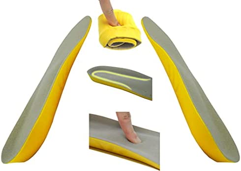 Happystep Shoe Insoles, Orthotic PU Memory Foam Insoles, Comfort Insoles Providing Arch Support, Cushioning, and Shock Absorption, Plantar Fasciitis Foot Pain Relief for Men and Women for Everyday Use (US M: 6-8 or W: 7-9)