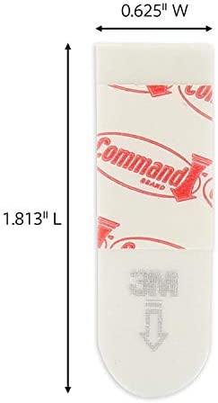 Command Poster Strips, Damage Free Hanging Poster Hangers, No Tools Wall Hanging Strips for Posters, 60 White Command Adhesive Strips