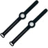(2 Pack) Kids / Adults Anti-Lost Bracelet for AirTag, iZi Way Soft Silicone Wristband Watch Band Protective Case Cover Holder for Apple Air Tag Tracker - Black