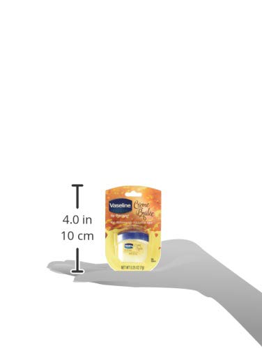 Vaseline Lip Therapy Lip Balm, Creme Brulee 0.25 oz (Pack of 4)