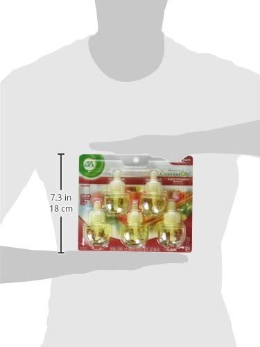 Air Wick, Plug in Scented Oil 5 Refills, Apple Cinnamon Medley, 3.38 oz