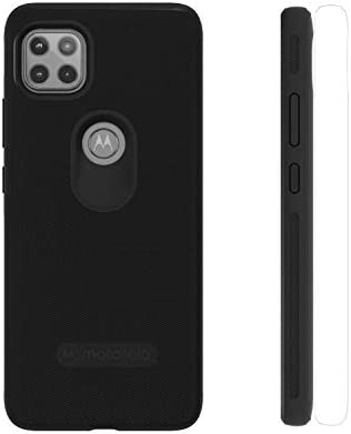 Motorola Essentials Motorola One 5G Ace (One 5G UW Ace) Protective Case- Black - Precision fit Shock Absorbing Cases for Enhanced Phone Grip, Style, Drop Protection for Your Device
