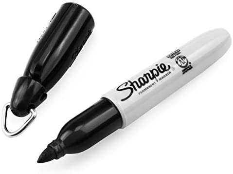 Sharpie Mini Permanent Marker - Bullet Tip - Fine Point - Black - Pack of 6