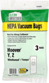 Clean Obsessed H-10 HEPA Bags Fits Hoover Type Y, Z Windtunnel & Tempo - 3 Cloth-Like HEPA Bags per package
