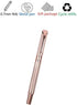 Pemmeed Rollerball Pen Liquid Ink Pens for Women Luxury Box Gel Pen Black Ink Fancy Pen Refillable for Executive Office,Professional,Birthday Nice Pens G5(Rose Gold)