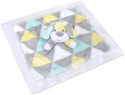 Minky Animal Snuggler Lovey Blanket for Kids, Babies, Boys, Girls, Gender Neutral Security Blanket with Stuffed Animal