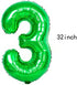 Superhero The Incredible Hulk 3rd Birthday Decorations Green Number 3 Balloons 32 Inch | The The Incredible Hulk Birthday Balloons for Kids Birthday Baby Shower Decorations (The Hulk 3rd Birthday)