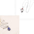 UoYu 2 Pcs The Vampire Diaries Elena Gilbert Opening Vervain Locket Pendant Necklace and Daywalking Katherine Necklace Pendant Charm Necklace-Royal Blue with Transparent Box