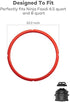 SiCheer Sealing Ring Silicone Gasket Accessories Compatible with Ninja Foodi 6.5 Quart and 8 Quart Rubber Sealer Replacement for Pressure Cooker and Air Fryer, Pack of 3, Sealing Ring-Ninja Foodi