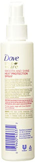 Dove Style + Care Smooth Shine Heat Protection Spray, 6.1 fl oz