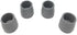 PCP Replacement Walker Tips, Reinforced Rubber Glides, Fits 1.14" Diameter, 1.25" Traction Base, 4 Count