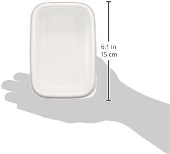 Noda enamel rectangle deep S White Series WRF-S