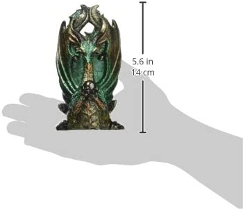 Design Toscano QS292894 Escritoire the Dragon Desk Accessory Sculpture, full color