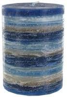 Harvest Nights Blue Pillar Candle