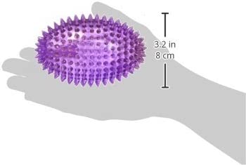 Gnawsome™ 4.5” Spiky Squeaker Football Dog Toy - Large, Cleans Teeth and Promotes Good Dental and Gum Health for Your Pet, Colors Will Vary