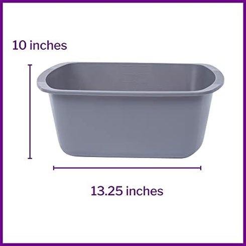 McKesson Wash Basin, Plastic, Rectangle, 7 qt, 1 Count