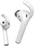 Anti-Slip Earhooks Soft Silicone Skin Compatible with Apple Airpods 2 & 1 Lightweight Sound Quality Enhancement for Headphones Outdoor Activities in-Ear EarHook 2 Pairs White