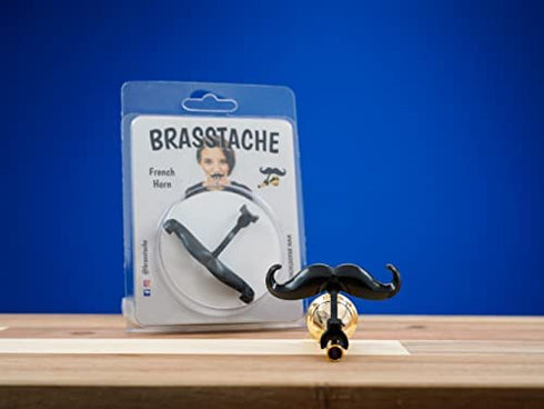 Brasstache - Clip-on Mustache for French Horn Mouthpiece