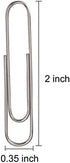 Sunmns 300 Pieces Large Size Paper Clips for Office School and Personal Use, 2 Inch