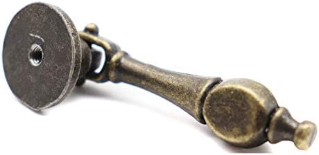 binifiMux 5-Pack Antique Vintage Pulls with Pendant for Dresser Drawer Cabniet
