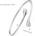 Vitaltyextracts Silver Plated Bracelet Shining Bangle Bracelets (Silver)