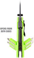 OEMTOOLS 25541 Cut and Drive Multi Tool, Drop Point Knife, Screwdriver, Bit Set, Ruler, and Bottle Opener, EDC, Contractor, HVAC Tool, Green and Black