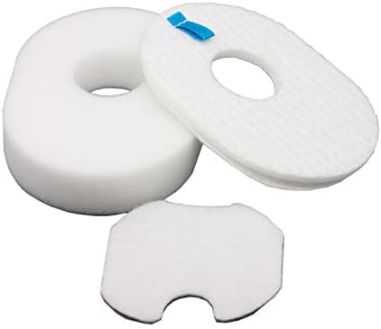 Vacuum Filters Replacement Set for Shark Rocket HV300, CS100, CS110, HV301, HV302, HV303, HV305, HV308, HV310, UV450, 8 Foam Filters + 8 Felt Filters + 8 Post-Filters, Compare to Part # XFFV300
