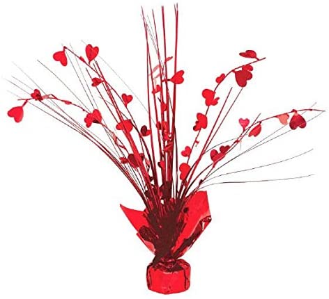 Valentine Red Heart Foil Spray Centerpiece | Party Decoration