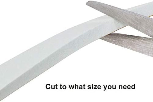 Yotache White Windows Doors Insulation Seal Tape 3 Rolls 1/2 Inch Wide X 1/8 Inch Thick, Adhesive Foam Gasket for Weather Stripping, Cabinet Door Frame, Total 50 Feet Long (3 X 16.5 Ft Each)