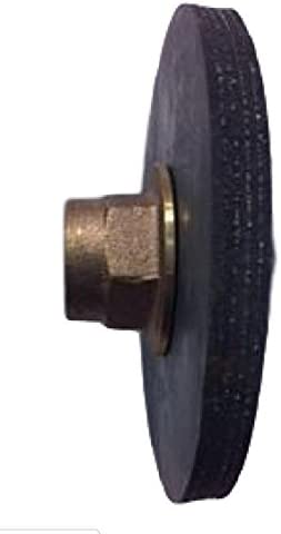 Pro Parts Plus 4" Force Disc Curb Plunger - Reinforced Rubber - 1/2" IPS Brass Holder