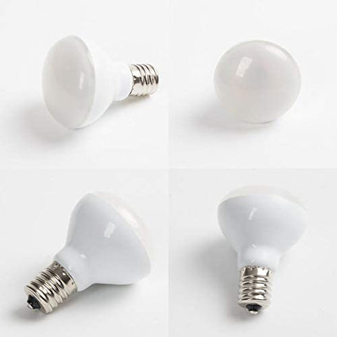 Haian Support R14 LED Bulb E17 Mini Reflector Floodlight,4 Watt 280 Lumens,25 Watt Incandescent Equivalent,R14 E17 LED Light Bulb Non-dimmable 6500K Cool White (4 Pack)