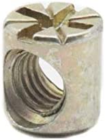 binifiMux 10-Pack M6-1.0 x 70mm Hex Socket Head Cap Crib Baby Bed Bolt and Barrel Nuts, Crib Screws