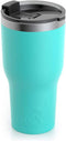 RTIC Tumbler with Splash Proof Lid, 30 oz, Teal, Insulated Travel Stainless Steel Coffee Mug, Sweat Proof, Keeps Hot & Cold Longer