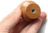 24 PCS Round Wood Drawer Knob with Screws Wooden Finish Furniture Cabinet Closet Dresser Pull Handles(33mm Diameter,26mm Overall Height)