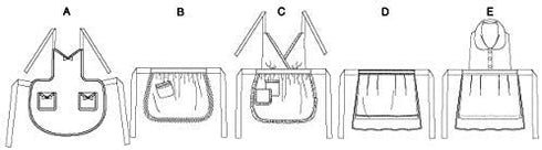 BUTTERICK PATTERNS B5474 Aprons