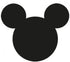 Small and Large Disney Craft Paper Punches of Mickey Mouse Logo (2 Punches) (Japan Import)