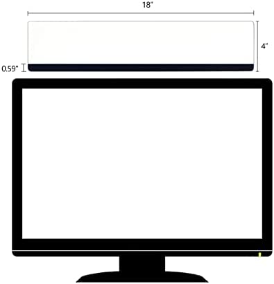 Monitor Memo Board Top Mount,18" Monitor Sticky Note Holder,Sticky Boards,Message Board for Computer Monitors