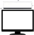 Monitor Memo Board Top Mount,18" Monitor Sticky Note Holder,Sticky Boards,Message Board for Computer Monitors