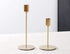 BWRMHME New Modern Metal Gold Candlestick Holders Wedding Decoration Skinny Tapered Candlestick Holder Home Decor Bar Party Candle Holders (S+L)