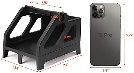 MUNBYN Label Holder for Rolls and Fan-Fold Labels, Shipping Label Roll Holder for Desktop Label Printer Shipping Supplies