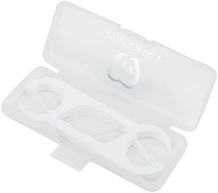 DentAdvance Mint Dental Floss Picks - Premium Angled, Easy Reach Back Teeth | Tooth Flossers | Mint Flavor, Waxed, 30 ct, w/ Travel Case