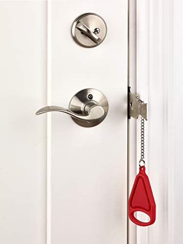 Addalock the Original Portable Door Lock by Rishon Enterprises Inc. (1 Piece), for Home Security, Apartment Security Lock, Travel Door Lock, AirBNB Lock and Dorm Room Essentials